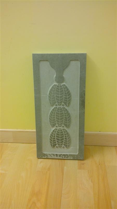 Custom made engraving of writing and numbers in Natural Stone n°12