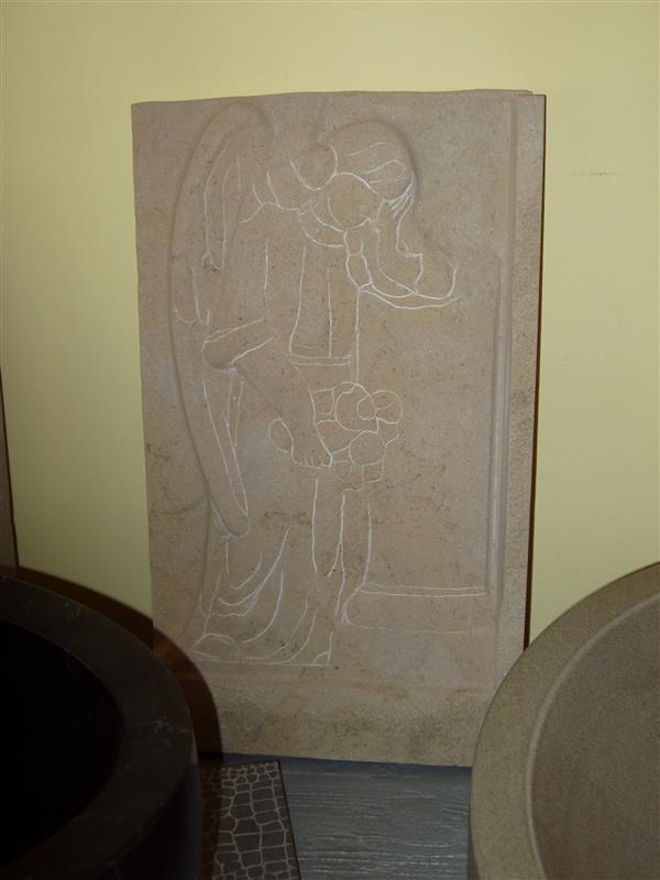 Custom made engraving of writing and numbres in Natural Stone n°7