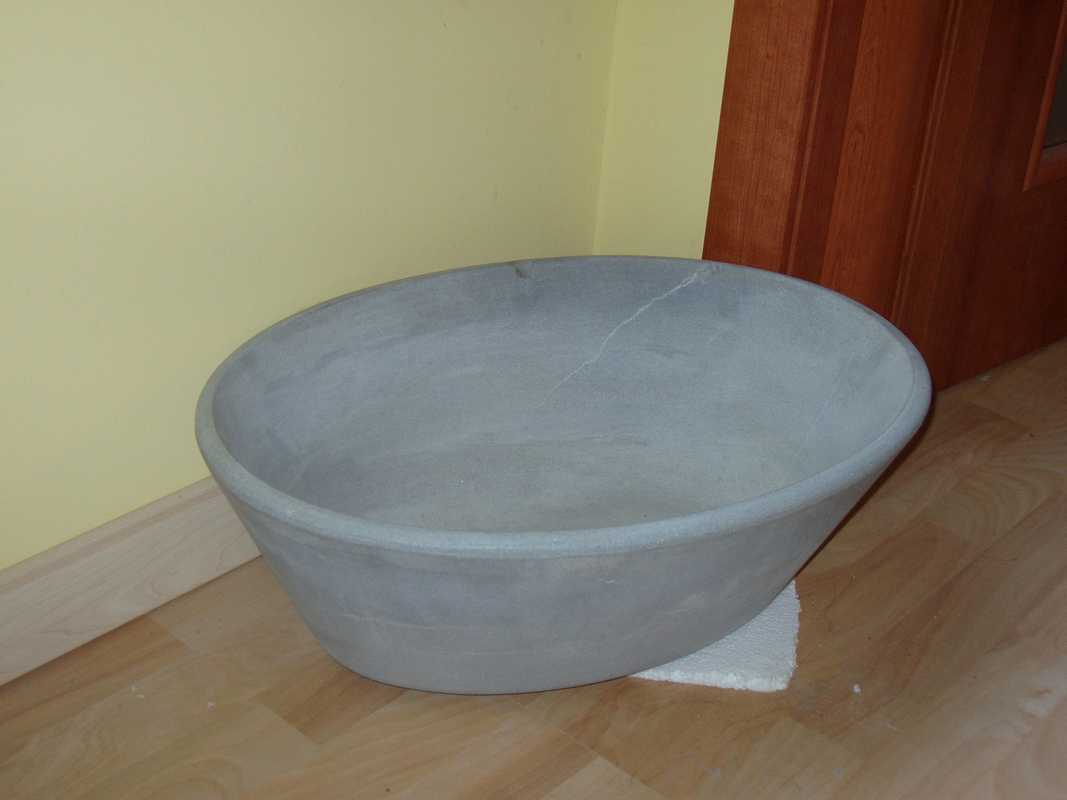 Lavabo per bagno in Pietra di Langa Naturale su misura n°17