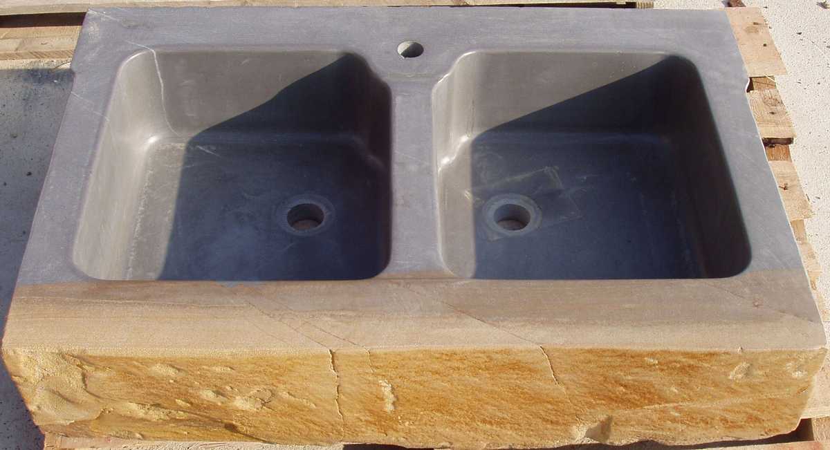 Lavello per cucina in Pietra di Langa Naturale su misura n°18