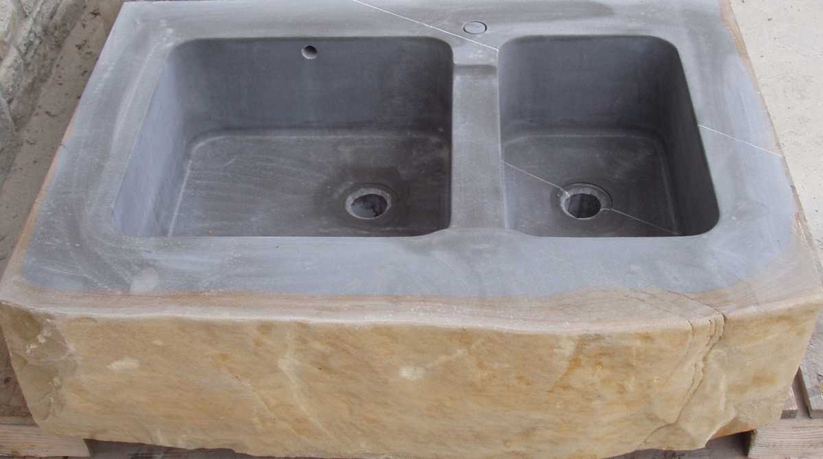 Lavello per cucina in Pietra di Langa Naturale su misura n°19