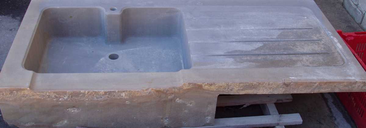 Lavello per cucina in Pietra di Langa Naturale su misura n°20