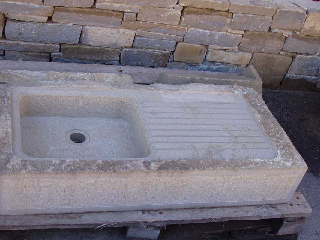 Lavello per cucina in Pietra di Langa Naturale su misura n°37