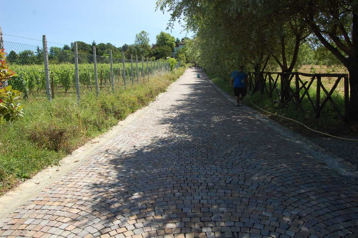 Pavé con tozzetti in Porfido del Trentino Naturale n°17
