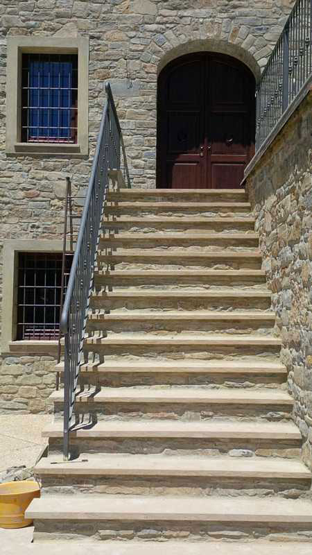 Scala esterna in Pietra Alpina Naturale n°21